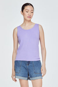 BKV 9507 SLEEVELESS TOP LILAC