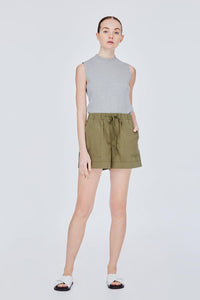 BP 10139 ELASTICATED SHORTS ARMY GREEN