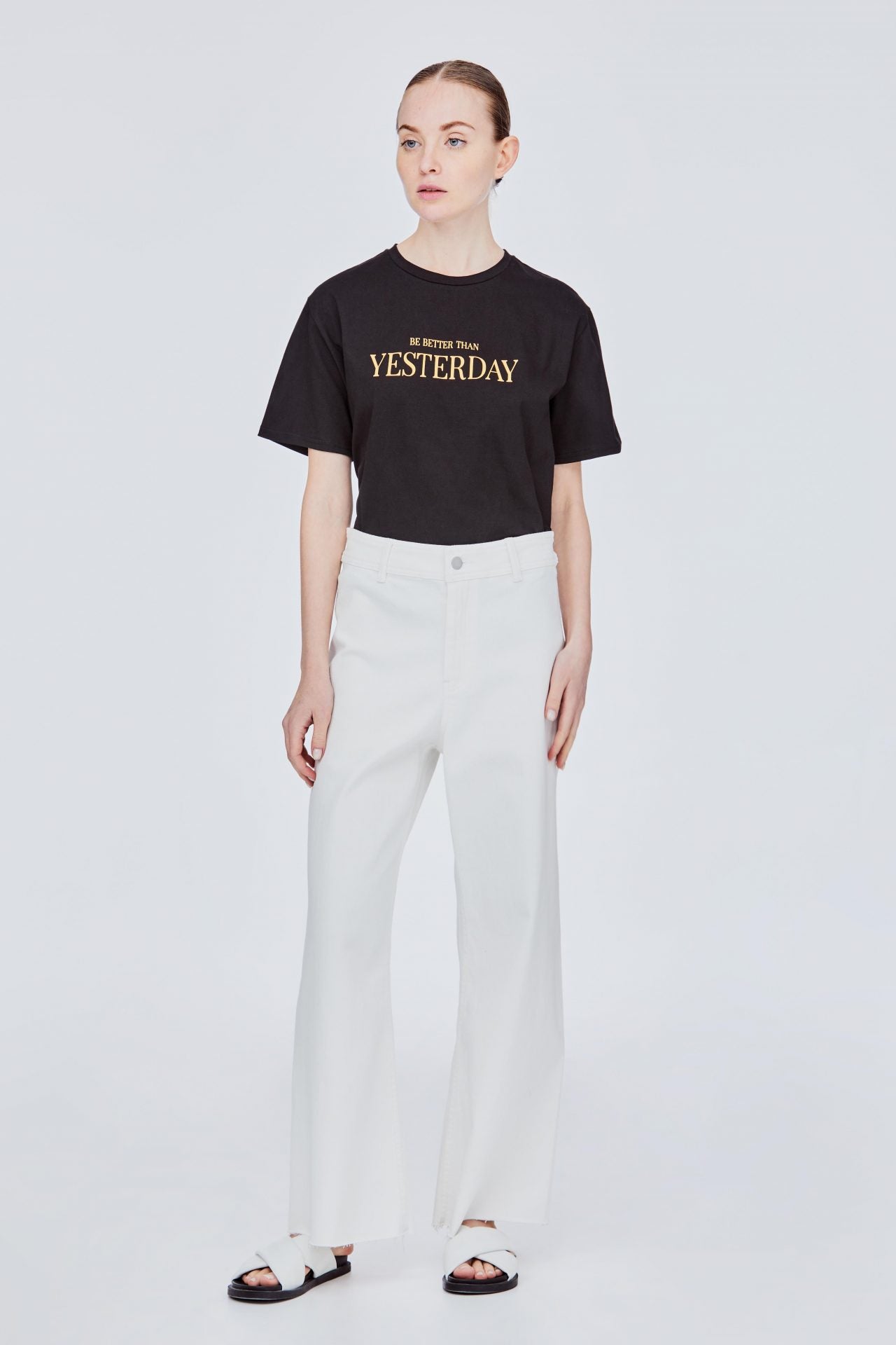BP 11705 STRAIGHT CUT JEANS CREAM