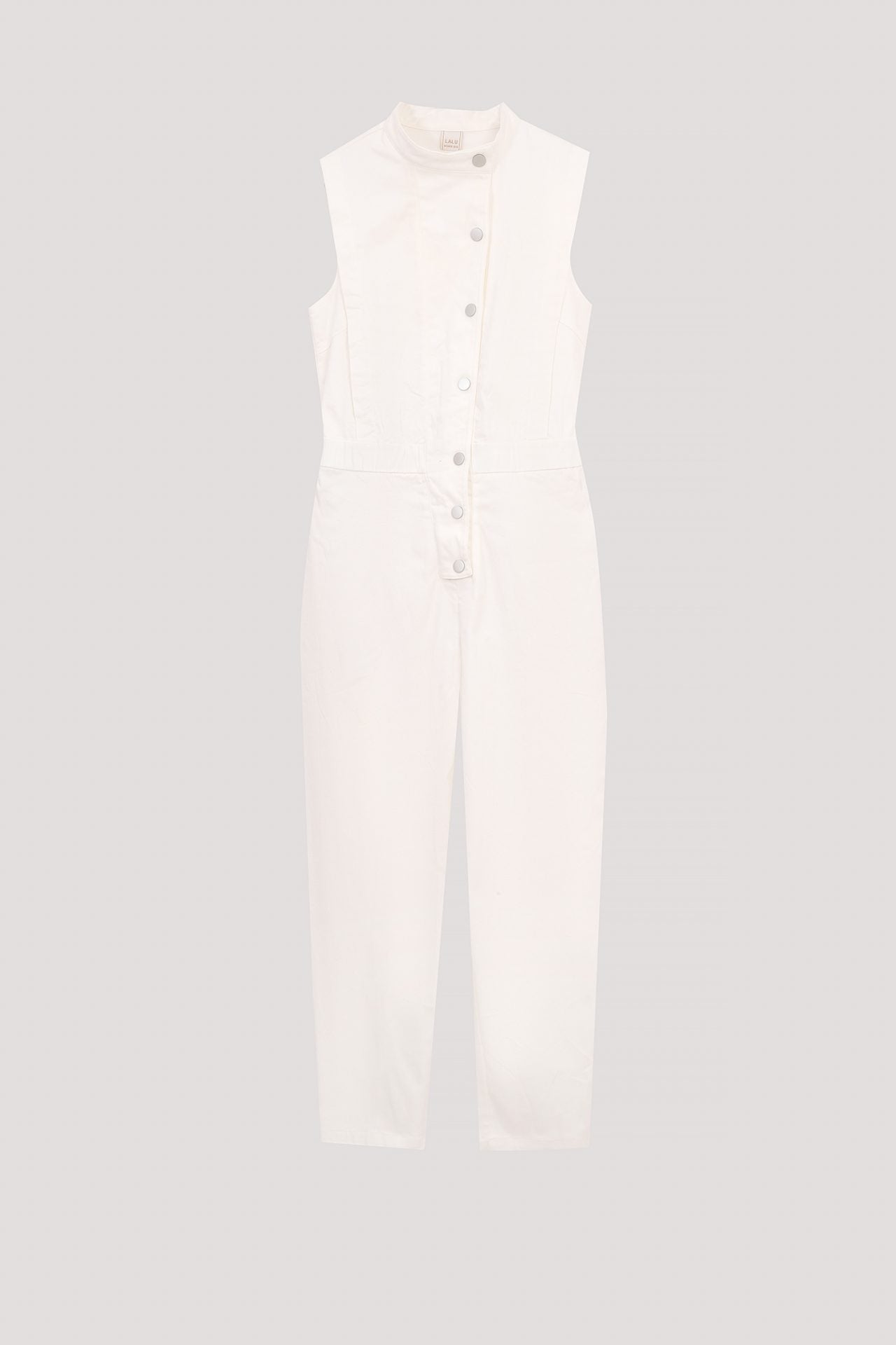 BPD 10857 SLEEVELESS JUMPSUIT CREAM