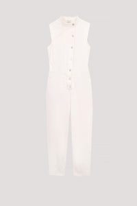 BPD 10857 SLEEVELESS JUMPSUIT CREAM