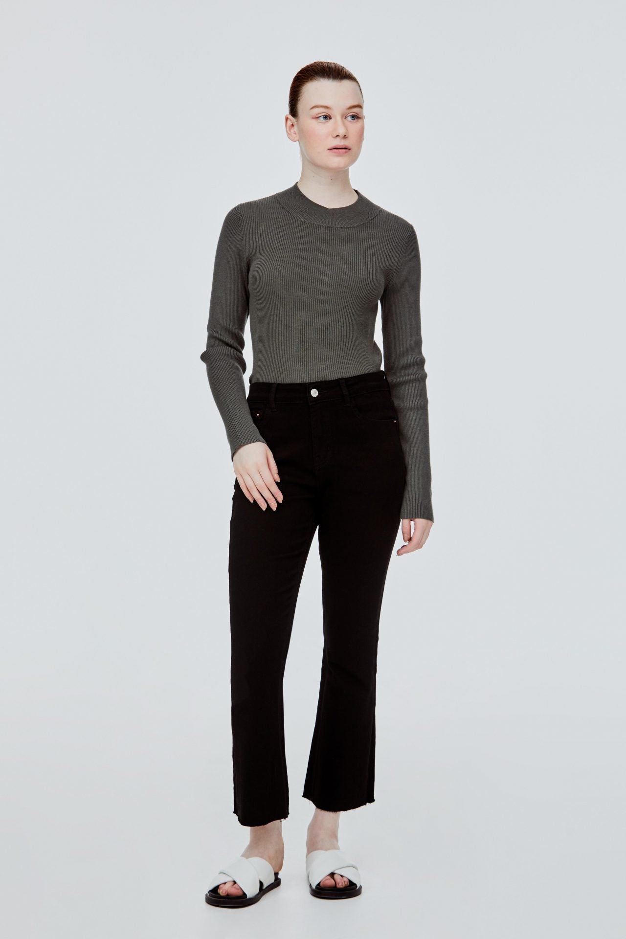 BPL 10008 FLARED JEANS DENIM BLACK