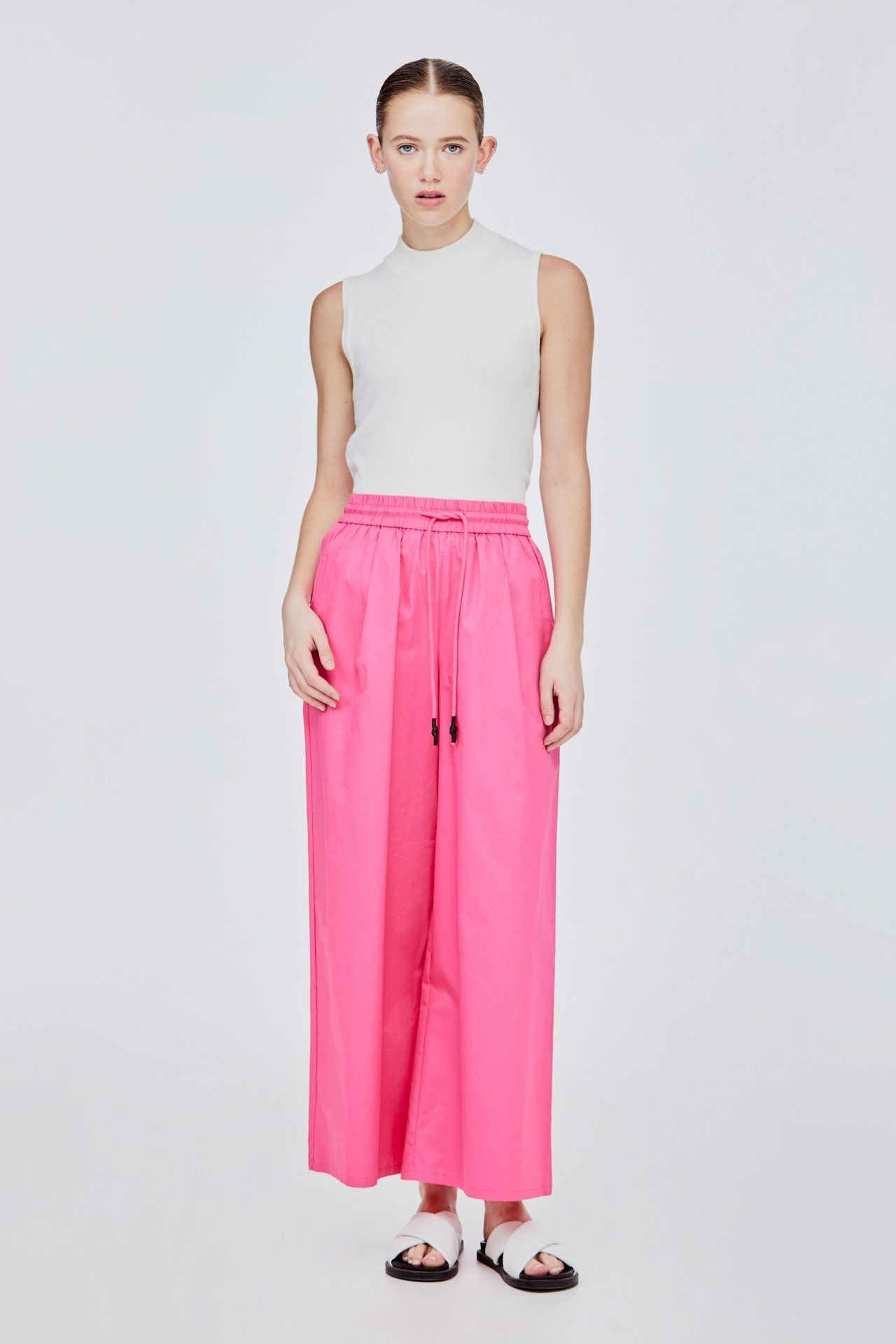 BPL 11464 ELASTICATED LONG PANTS PINK