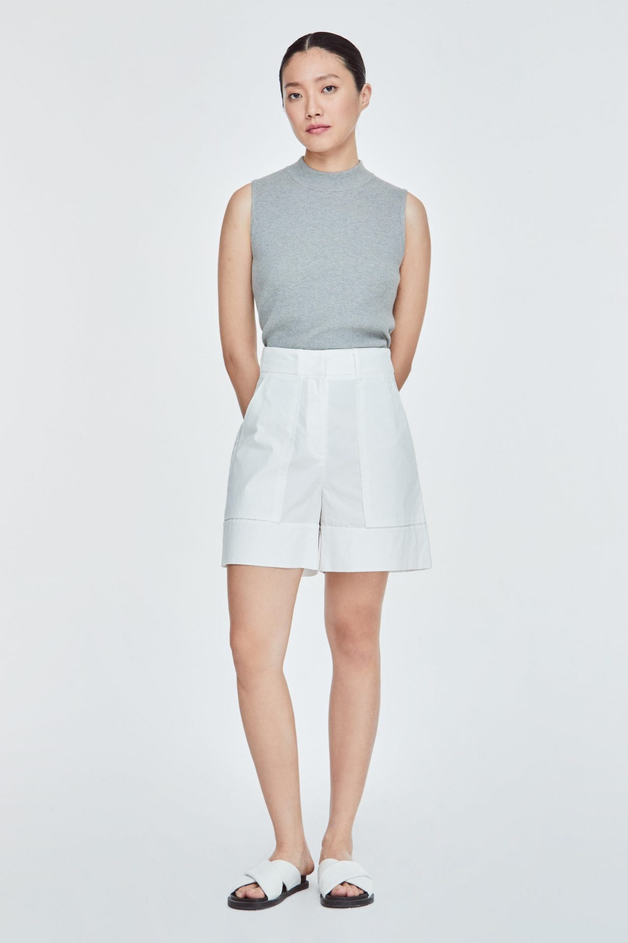 BPS 11203 SHORTS CREAM