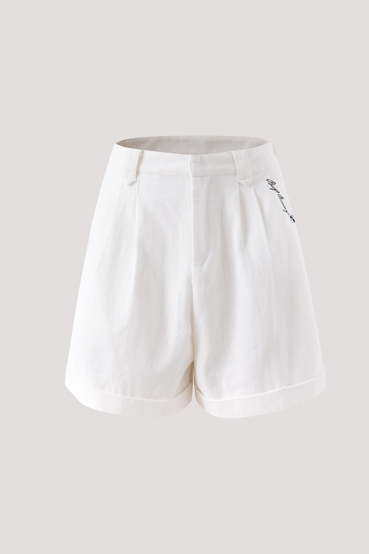 BPS 11621 TAILORED SHORTS CREAM