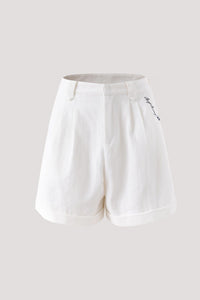 BPS 11621 TAILORED SHORTS CREAM