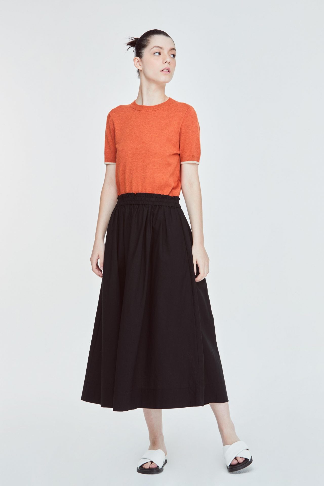 BSK 11261 LONG SKIRT BLACK