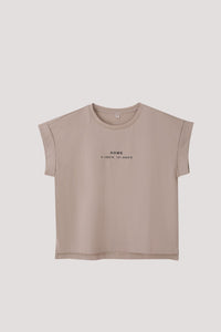 BT 11438 TYPOGRAPHY TEE BEIGE