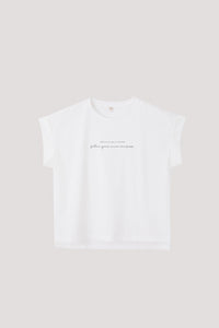 BT 11438 TYPOGRAPHY TEE CREAM