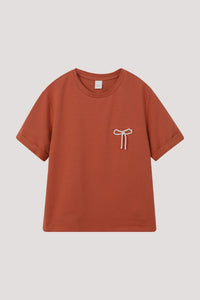 BT 9521 PEARL KNOT ON CHEST RUST