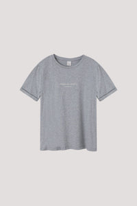 BT 9890 WORDING TEE HUE GREY