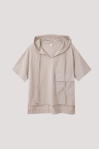 BT 9923 HOODIE TOP SAND