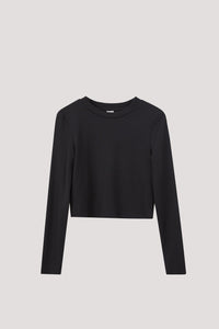 BTL 10281 LONG SLEEVES KNIT TOP BLACK