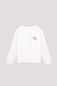 BTL 11607 EMBROIDERED LOGO SWEATER CREAM (1)