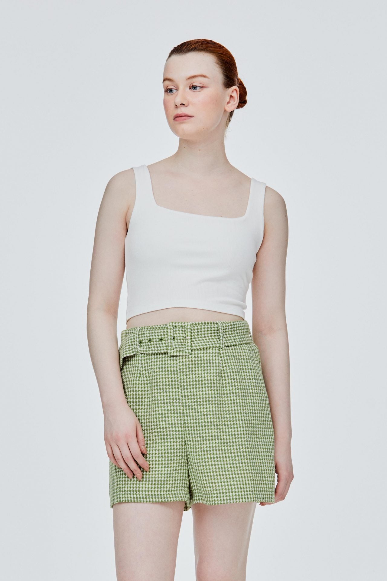 Square Neck Crop Tank Top iORA Malaysia