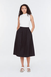 SBG19206I-BLACK-PANELLED-SKIRT-