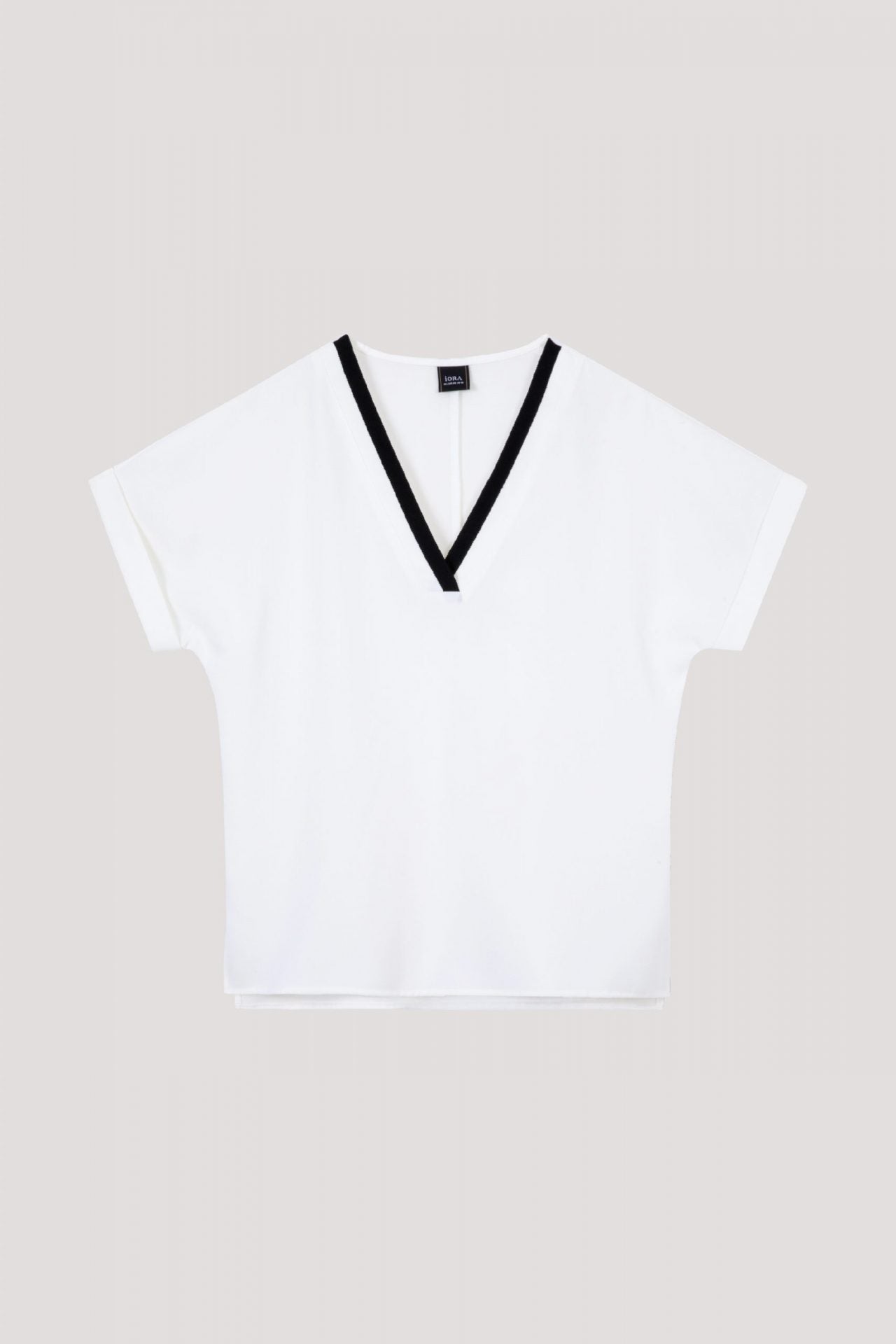 ab 7955 v-neck blouse cream