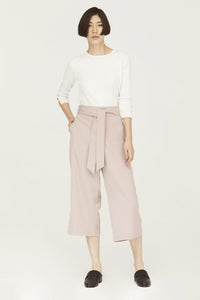 ap6464 dust pink ribbon culottes