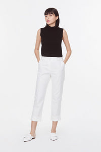 apl 9198 narrow hem pants cream