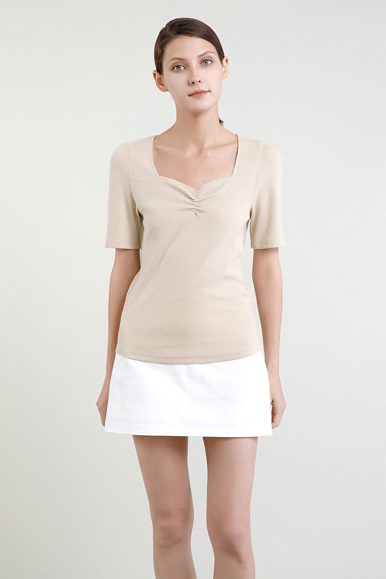 at 8737 beige court necklined tee