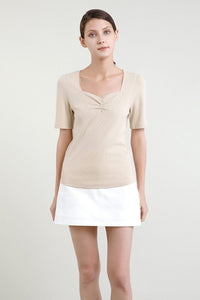 at 8737 beige court necklined tee