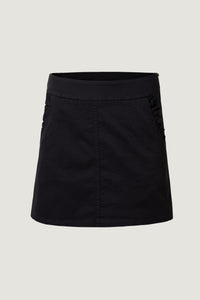 bps 4254 black side zipper skort