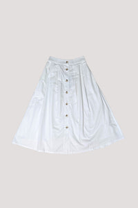 Button Down A-Line Skirt