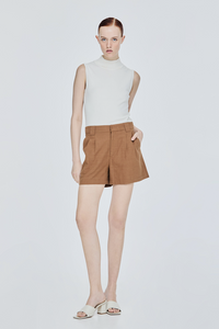 Pleated Wide Shorts