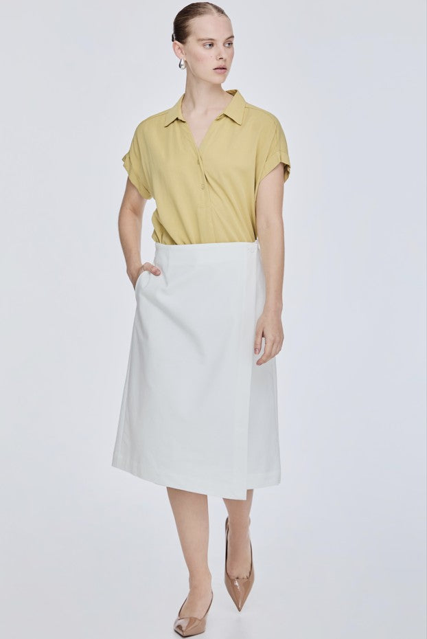 Structured A-Line Skirt