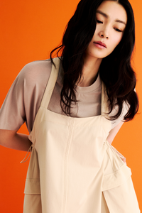 Pinafore Midi Dress
