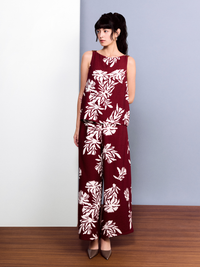 Wide Leg Floral Pants