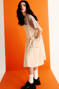Pinafore Midi Dress