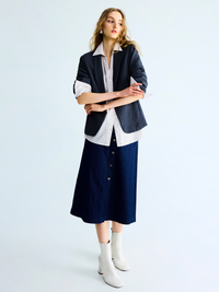 Asymmetrical Opening A-Line Skirt