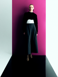 Knitted Crop Sweatshirt