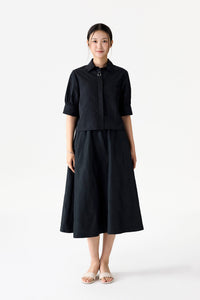 Mid Gathered Sleeve Shirt