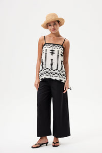 Printed Handkerchief Cami Top