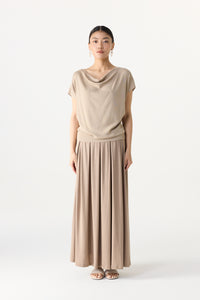 Cowl Neck Magyar Knit Top