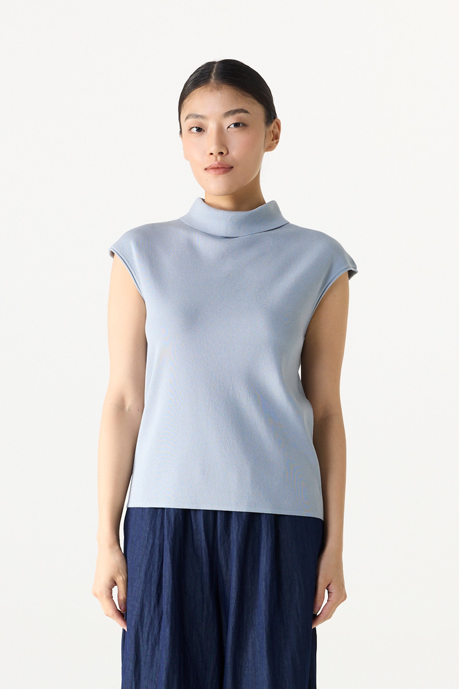 Turtle-Neck Magyar Knit Top
