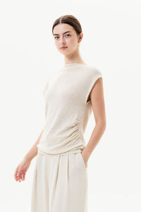 Boat Neck Knit Top