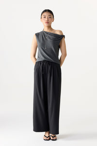Elasticated Relaxed Straight Pants
