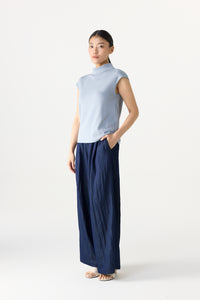 Elasticated Loose Straight Pants