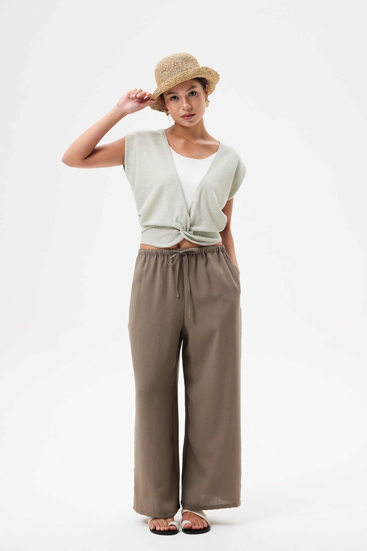 Elasticated Relaxed Pants
