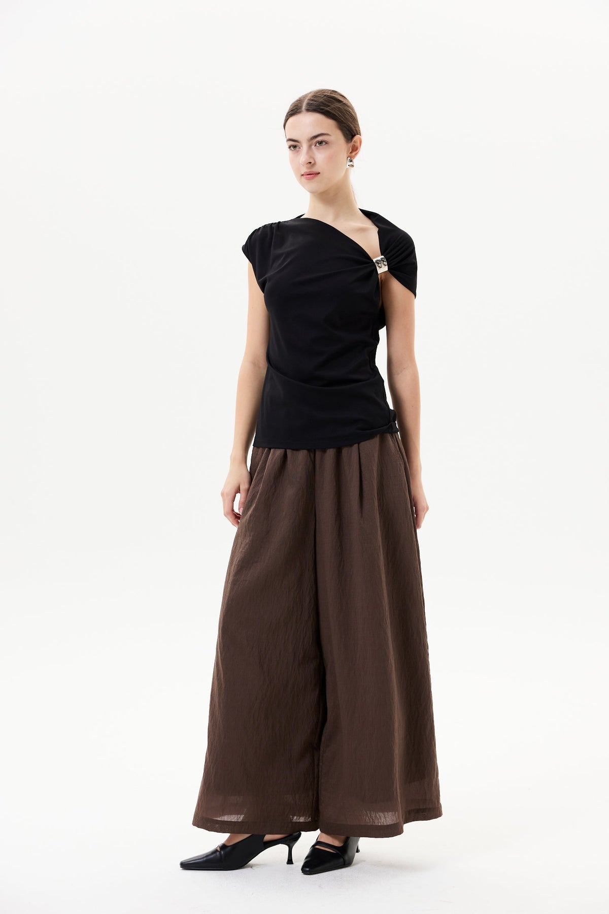 Elasticated Wide Leg Pants