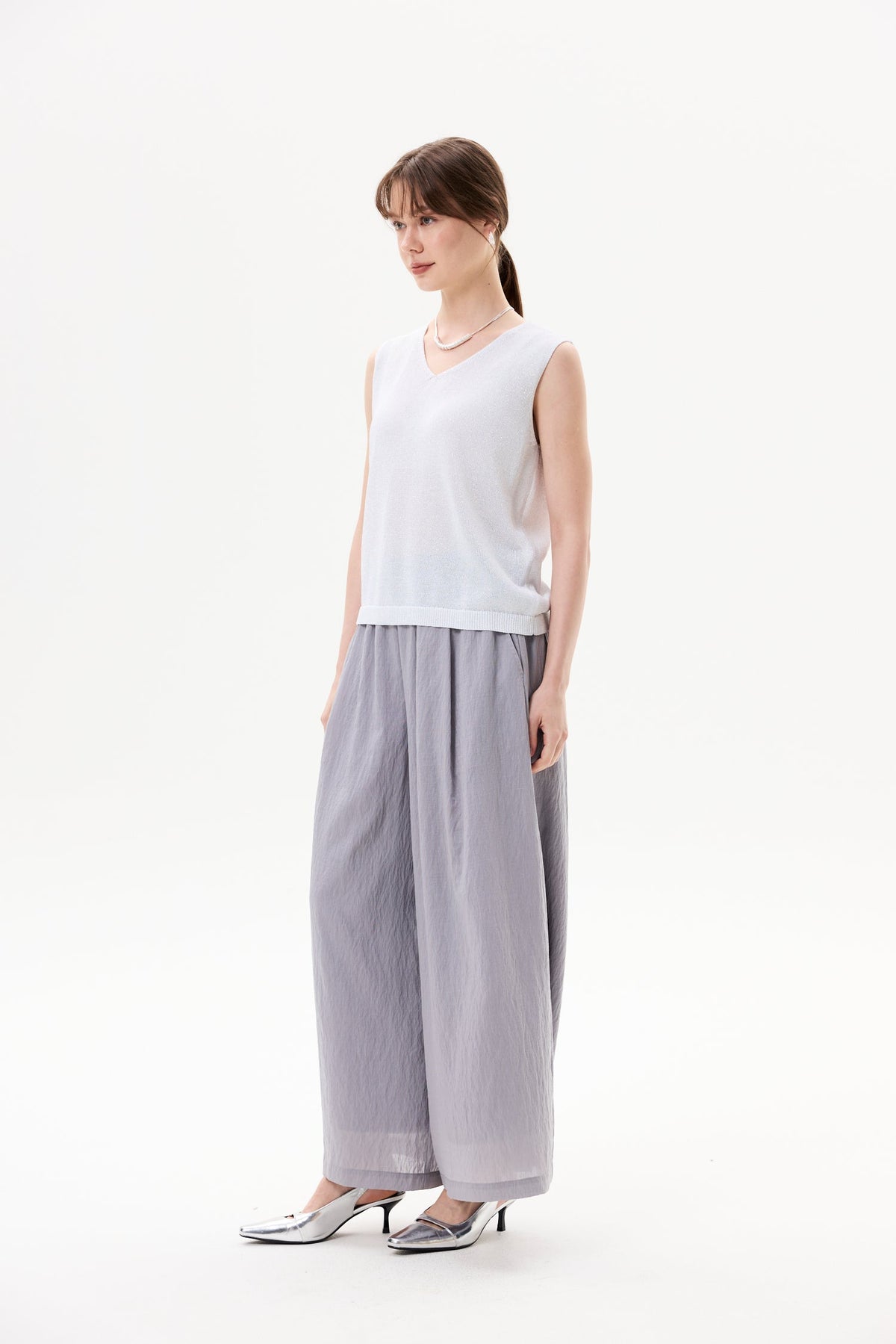 Elasticated Wide Leg Pants