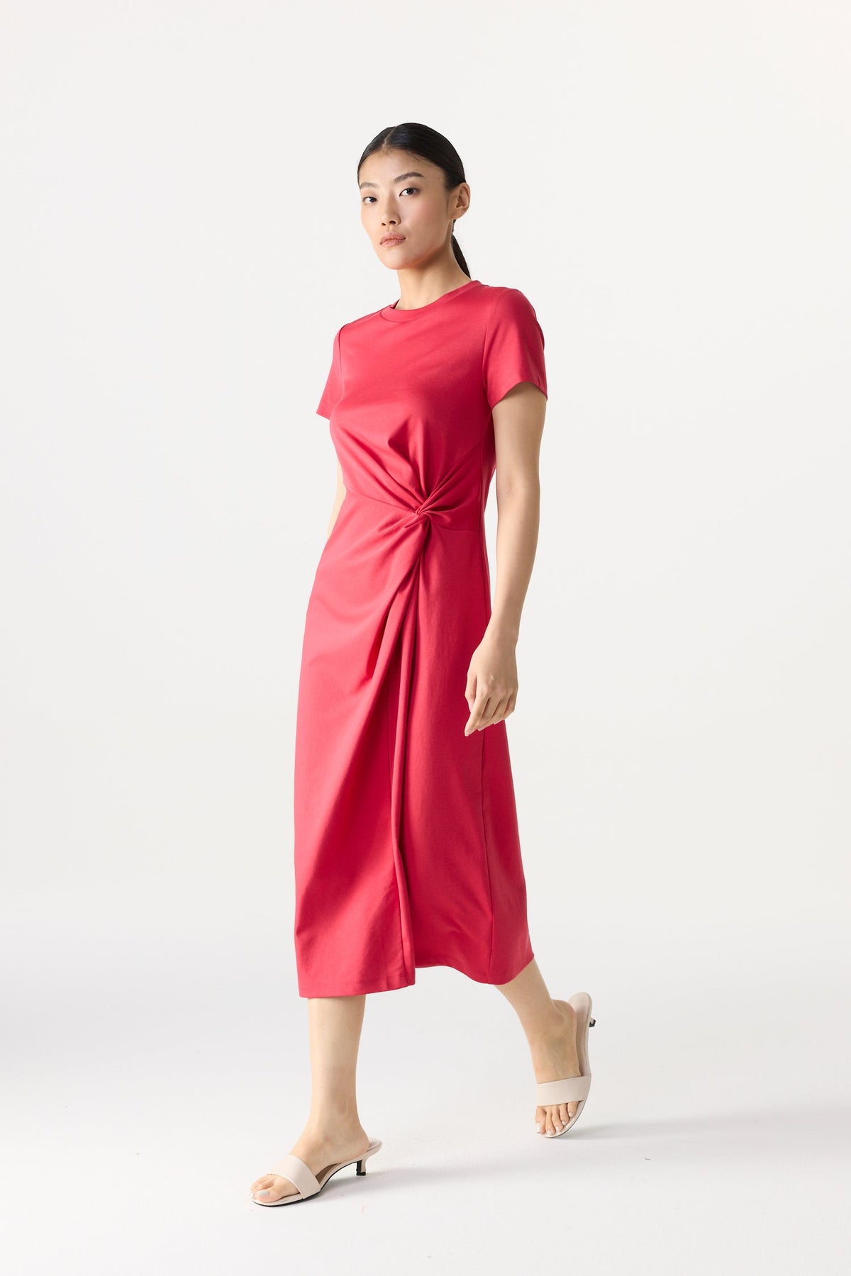 Twist Knot Jersey Dress