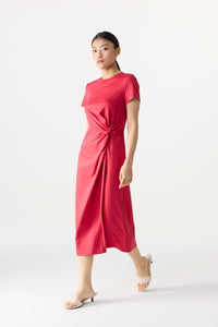 Twist Knot Jersey Dress