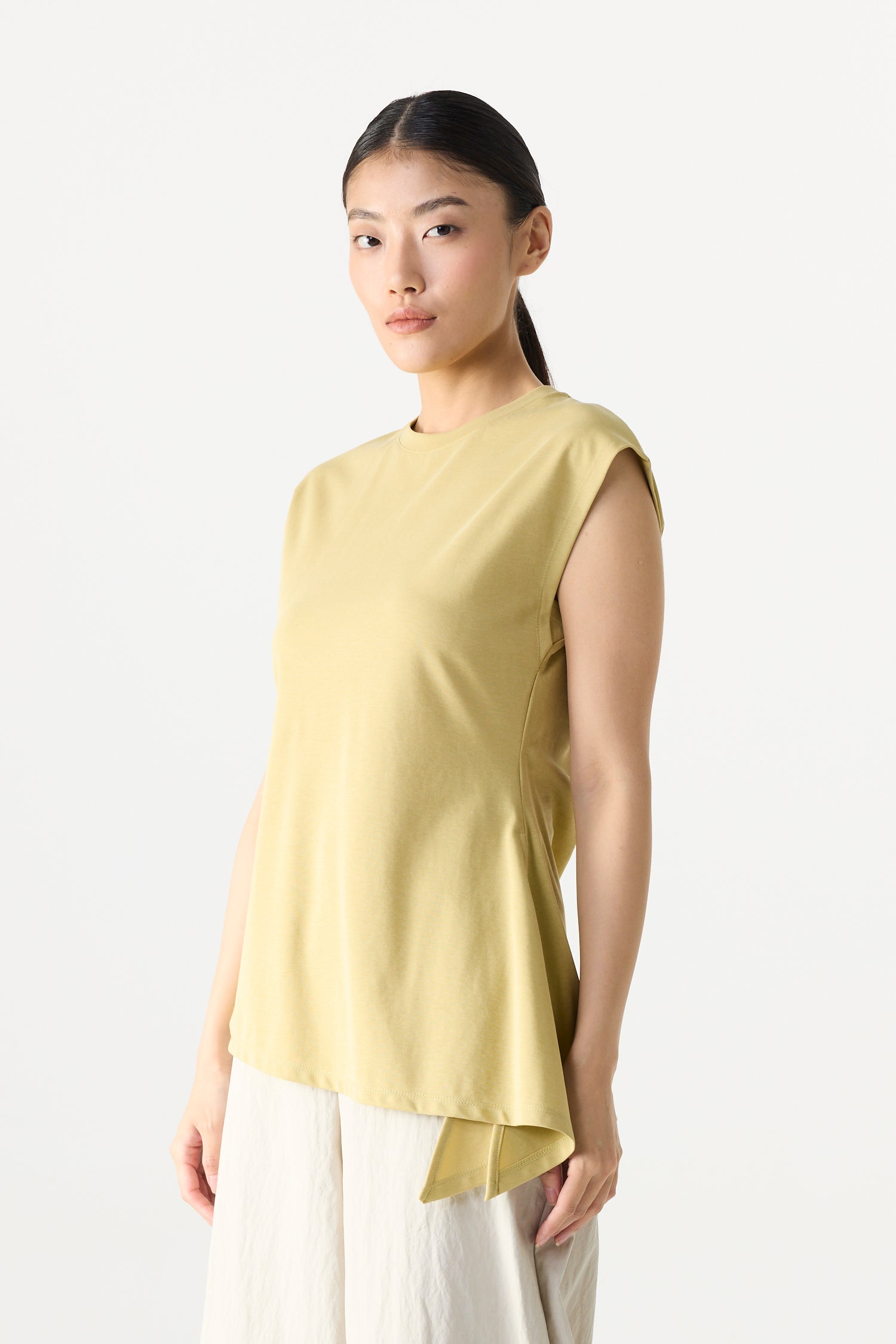 Asymmetrical Side Slit Top