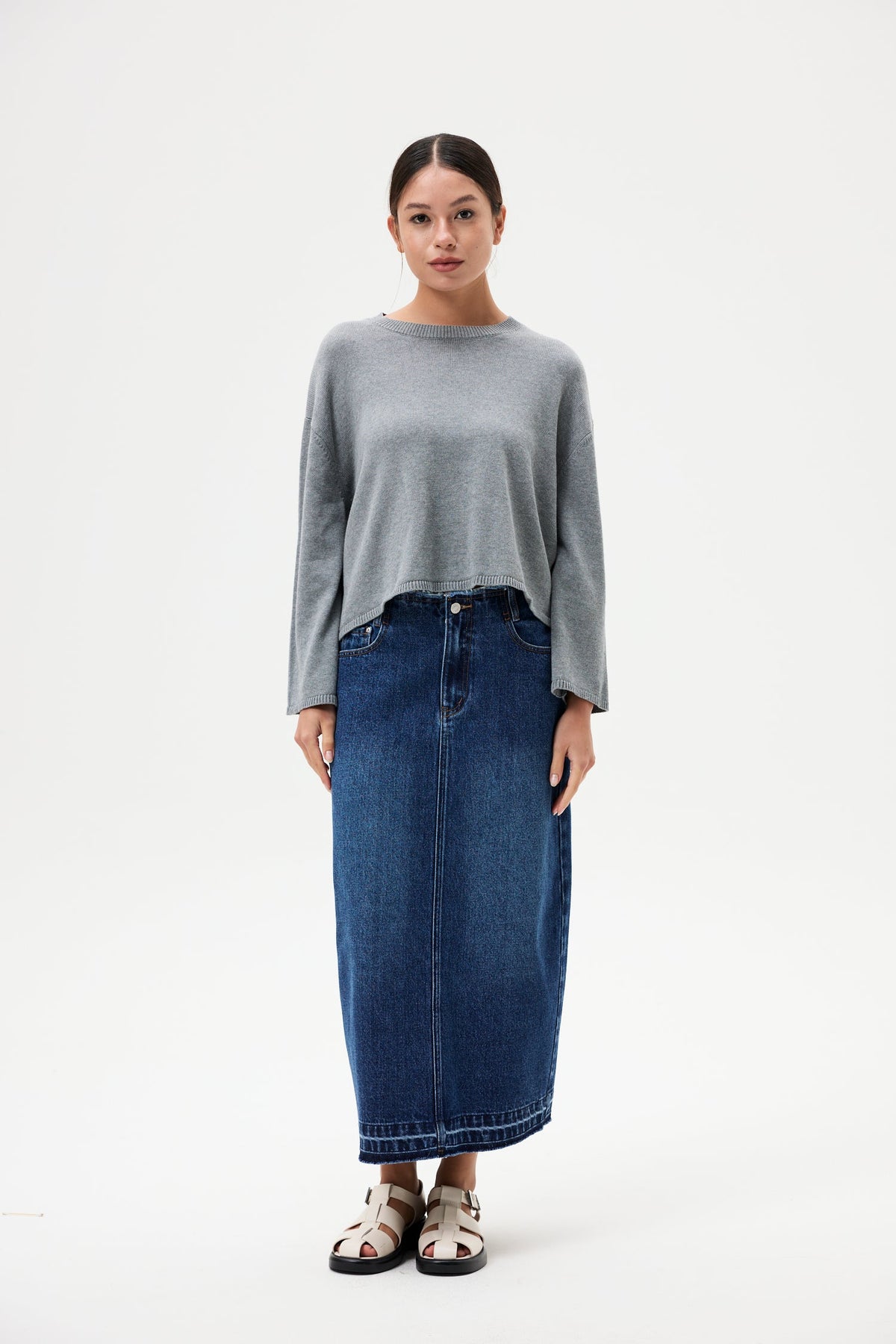 Oversized Flare Knit Top
