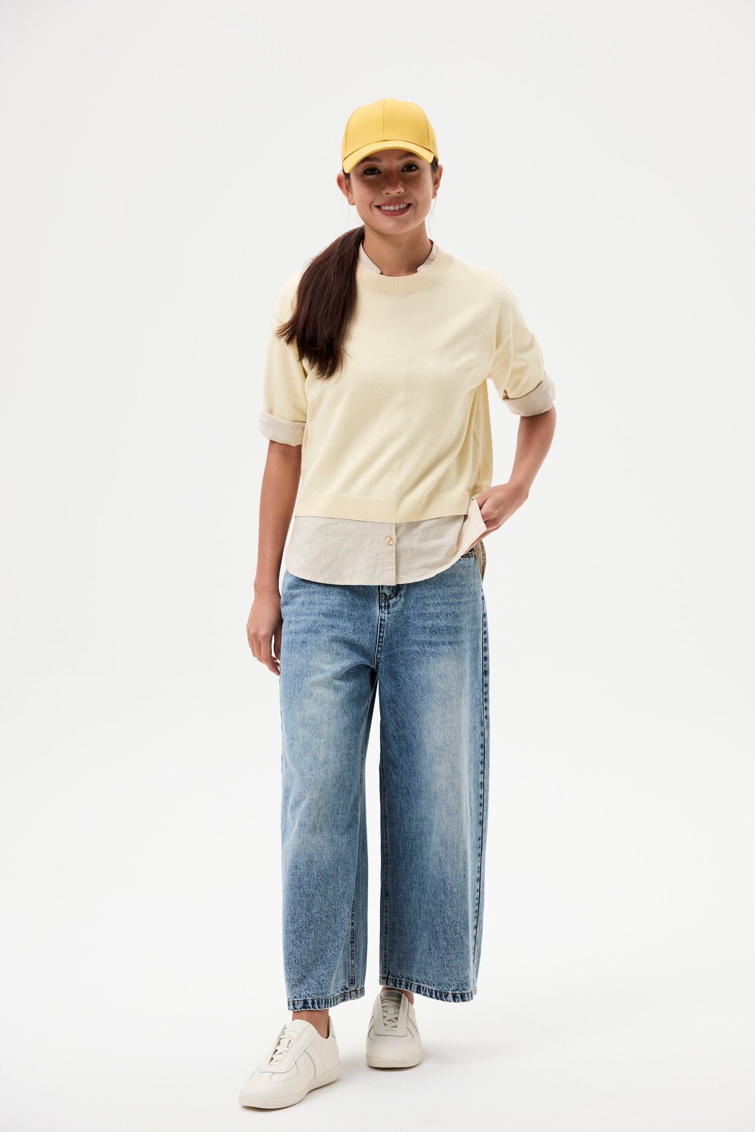 Relaxed Stripes Knit Top