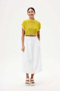 Magyar Crop Knit Blouse